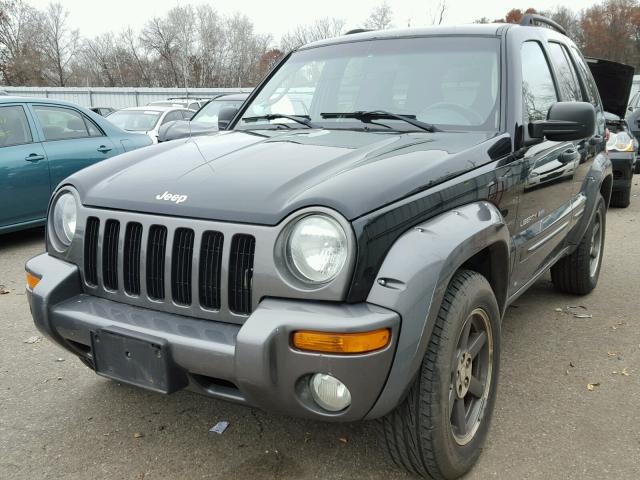 1J4GL48K83W663881 - 2003 JEEP LIBERTY SP BLACK photo 2