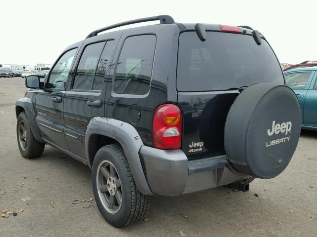 1J4GL48K83W663881 - 2003 JEEP LIBERTY SP BLACK photo 3