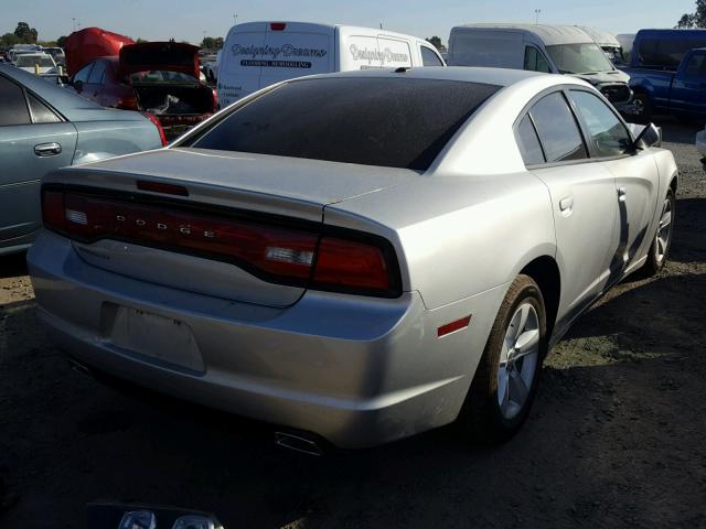 2C3CDXBG2CH177318 - 2012 DODGE CHARGER SE SILVER photo 4