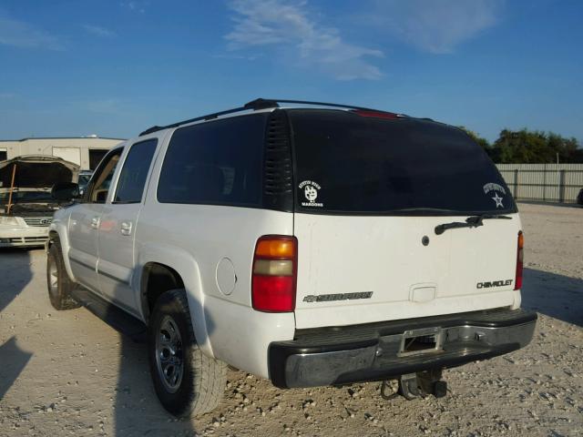 3GNEC16Z43G144103 - 2003 CHEVROLET SUBURBAN WHITE photo 3