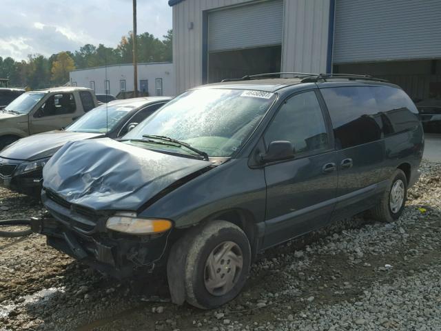 1B4GP44G5YB623667 - 2000 DODGE GRAND CARA GREEN photo 2