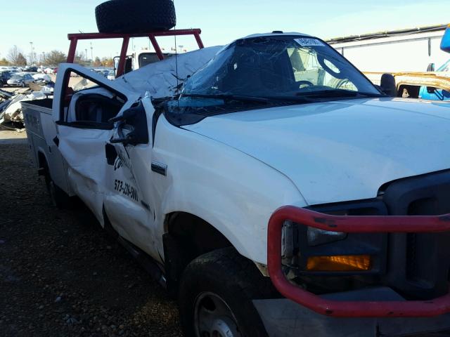 1FTSW31P15ED23827 - 2005 FORD F350 SRW S WHITE photo 10