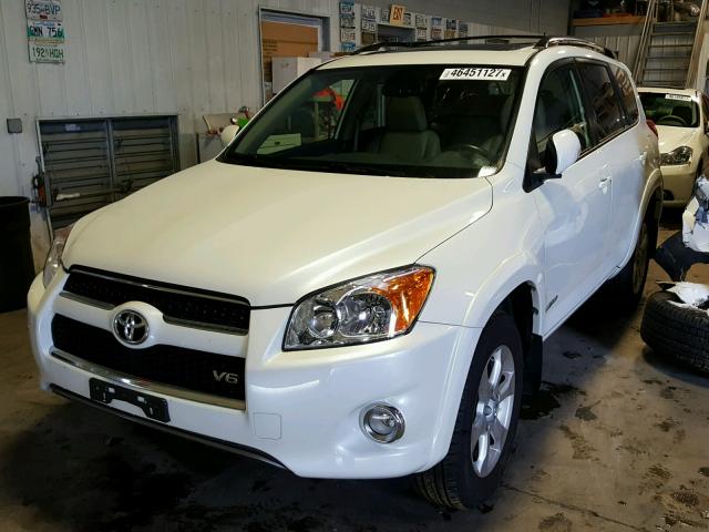 JTMDK4DVXA5088195 - 2010 TOYOTA RAV4 LIMIT WHITE photo 2