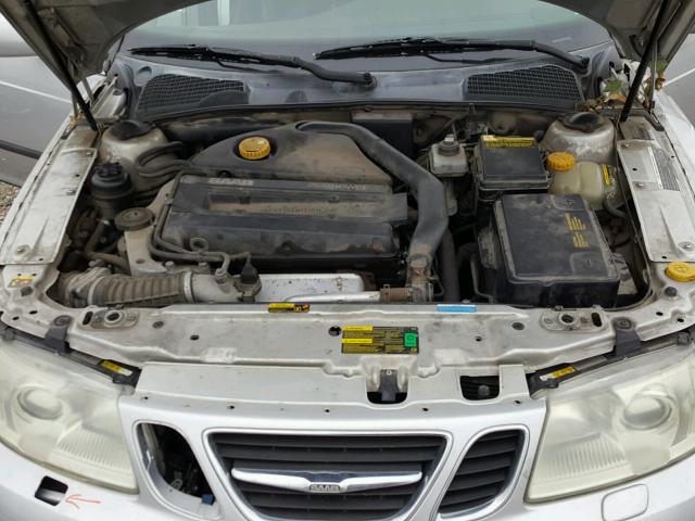 YS3EH45G123053456 - 2002 SAAB 9-5 AERO SILVER photo 7