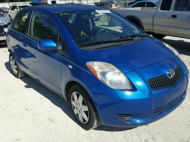 JTDJT923685218272 - 2008 TOYOTA YARIS BLUE photo 1