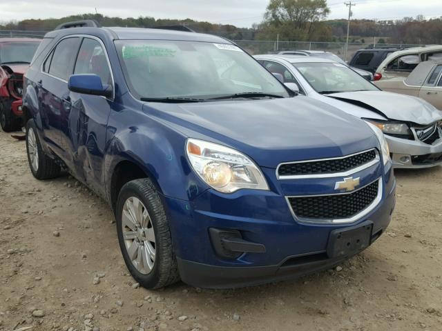 2CNFLEEY2A6415967 - 2010 CHEVROLET EQUINOX BLUE photo 1