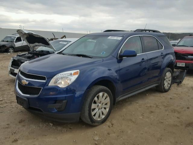 2CNFLEEY2A6415967 - 2010 CHEVROLET EQUINOX BLUE photo 2