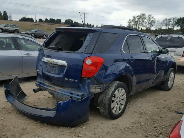 2CNFLEEY2A6415967 - 2010 CHEVROLET EQUINOX BLUE photo 4