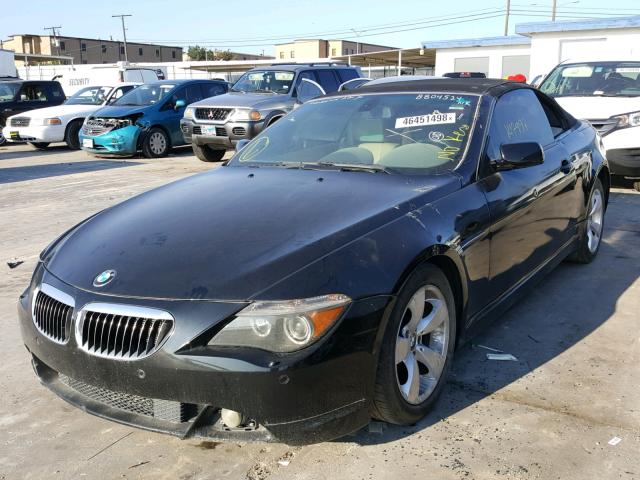 WBAEK73465B323453 - 2005 BMW 645 CI AUT BLACK photo 2