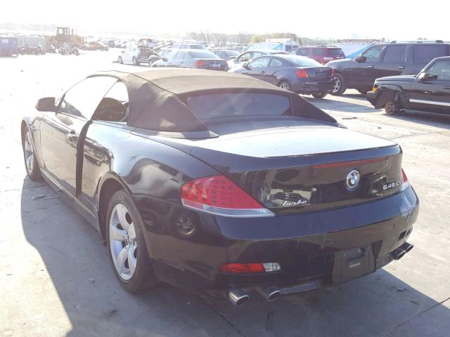 WBAEK73465B323453 - 2005 BMW 645 CI AUT BLACK photo 3