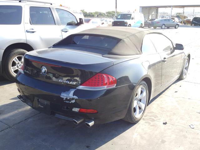 WBAEK73465B323453 - 2005 BMW 645 CI AUT BLACK photo 4