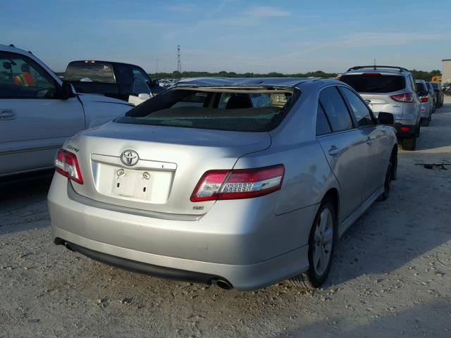 4T1BK3EK1BU626484 - 2011 TOYOTA CAMRY SE SILVER photo 4