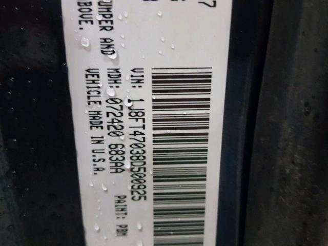 1J8FT47038D500925 - 2008 JEEP COMPASS SP 蓝色 照片 10