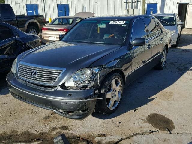 JTHBN36F255023683 - 2005 LEXUS LS 430 BLACK photo 2