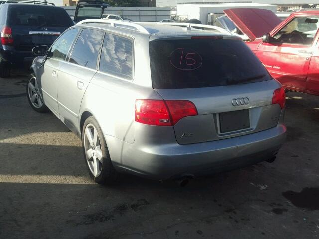 WAUKF78E07A217114 - 2007 AUDI A4 2.0T AV GRAY photo 3