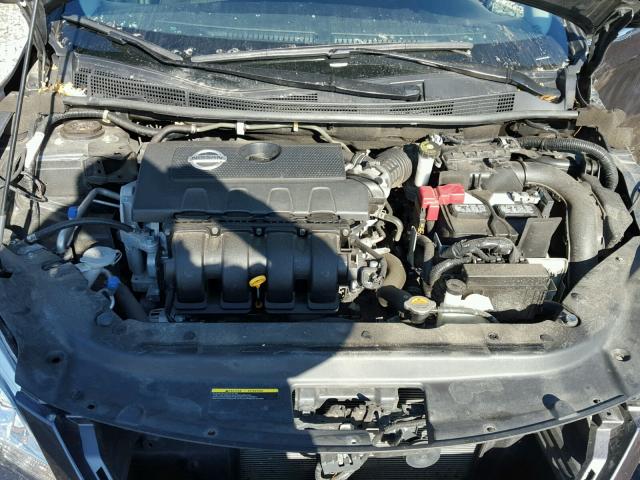 3N1AB7AP0FL641876 - 2015 NISSAN SENTRA S GRAY photo 7