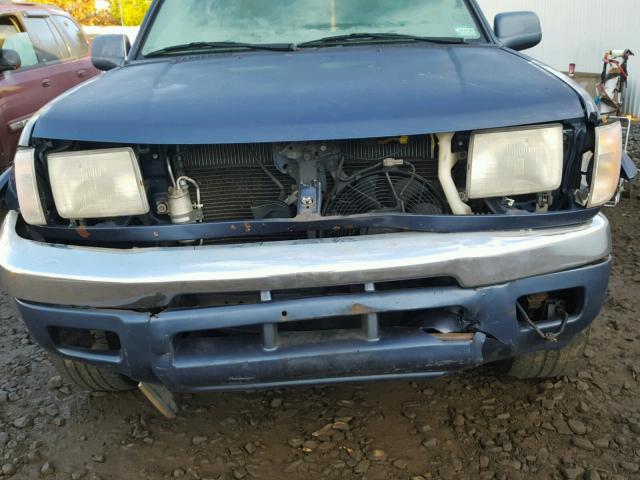 1N6ED27Y1YC370835 - 2000 NISSAN FRONTIER C BLUE photo 9