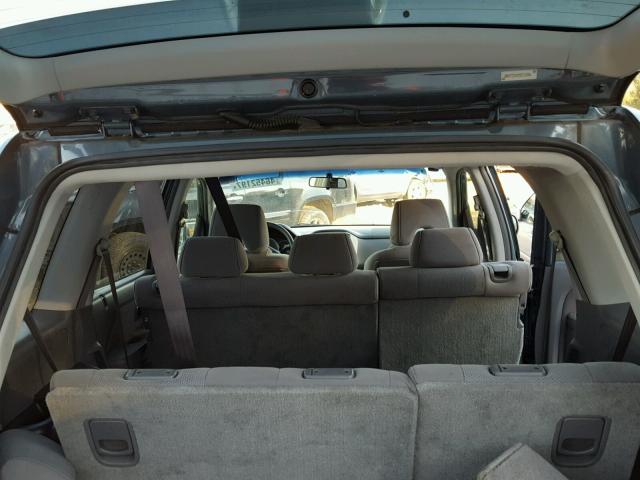 5FNYF284X7B002886 - 2007 HONDA PILOT EX BLUE photo 9