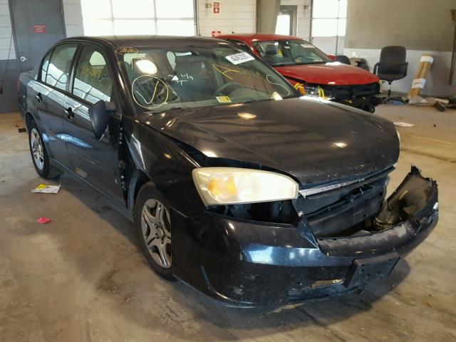 1G1ZS51806F263333 - 2006 CHEVROLET MALIBU LS BLACK photo 1