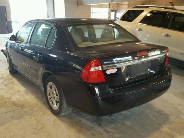 1G1ZS51806F263333 - 2006 CHEVROLET MALIBU LS შავი ფოტო 3