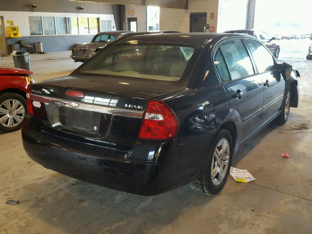 1G1ZS51806F263333 - 2006 CHEVROLET MALIBU LS შავი ფოტო 4