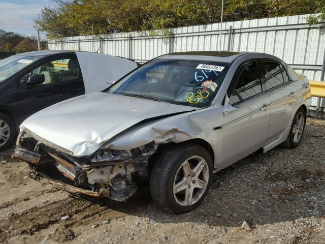 19UUA66205A022884 - 2005 ACURA TL SILVER photo 2