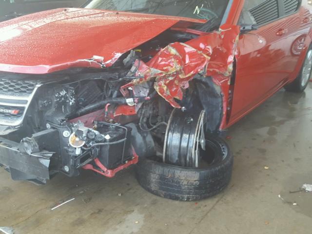 1C3CDZAB3EN151046 - 2014 DODGE AVENGER SE RED photo 7