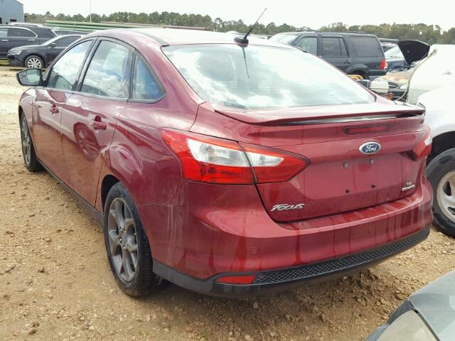 1FADP3F28DL209701 - 2013 FORD FOCUS SE RED photo 3