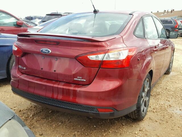 1FADP3F28DL209701 - 2013 FORD FOCUS SE RED photo 4