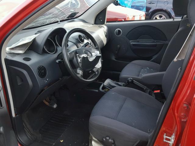 KL1TD666X8B190624 - 2008 CHEVROLET AVEO BASE RED photo 5