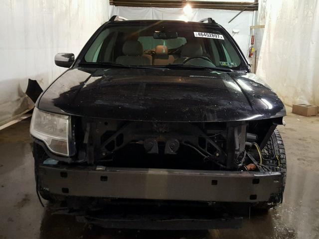 1FMDK06W48GA25361 - 2008 FORD TAURUS X L BLACK photo 9