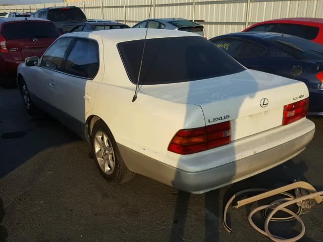 JT8UF22E3S0003058 - 1995 LEXUS LS 400 WHITE photo 3