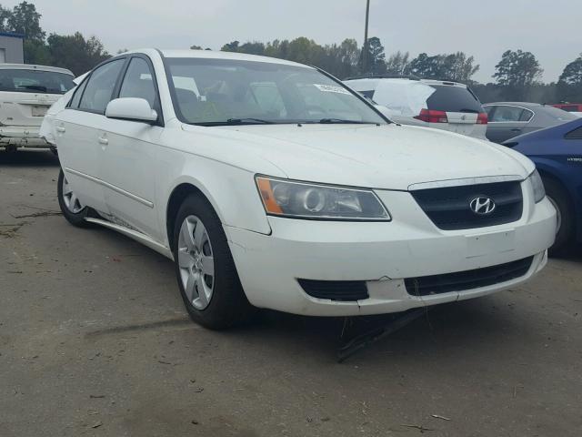 5NPET46C18H391342 - 2008 HYUNDAI SONATA GLS WHITE photo 1