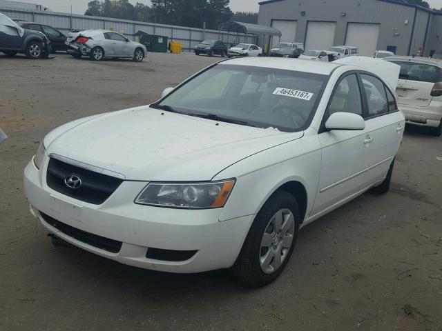 5NPET46C18H391342 - 2008 HYUNDAI SONATA GLS WHITE photo 2