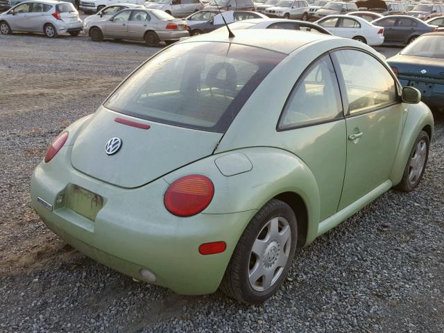 3VWCP21C91M459794 - 2001 VOLKSWAGEN NEW BEETLE GREEN photo 4