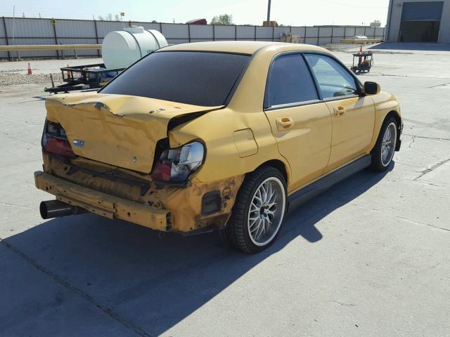 JF1GD29683G506506 - 2003 SUBARU IMPREZA WR YELLOW photo 4