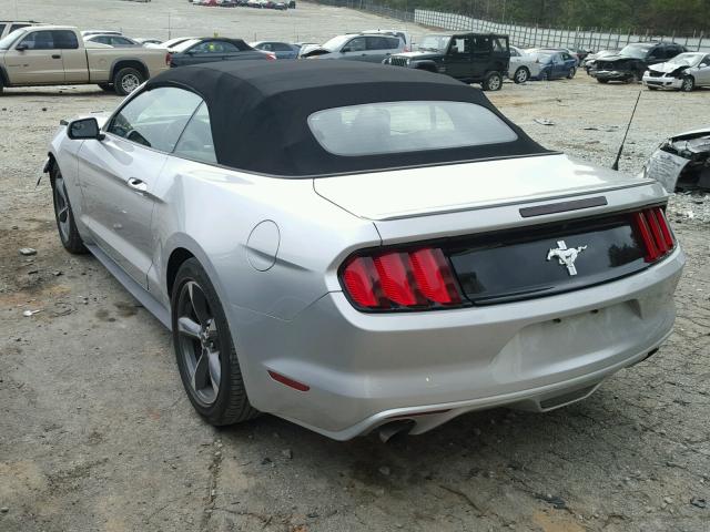 1FATP8EM3G5257689 - 2016 FORD MUSTANG SILVER photo 3