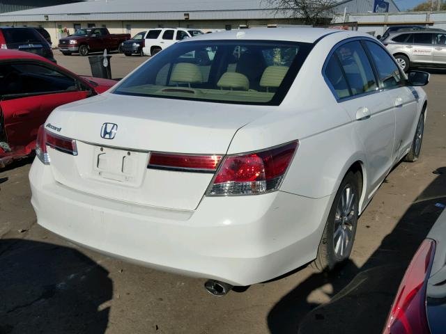 1HGCP2F83BA086999 - 2011 HONDA ACCORD EXL WHITE photo 4