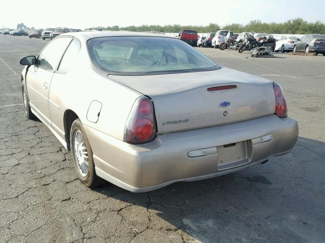 2G1WW12E439210160 - 2003 CHEVROLET MONTE CARL 棕色 照片 3