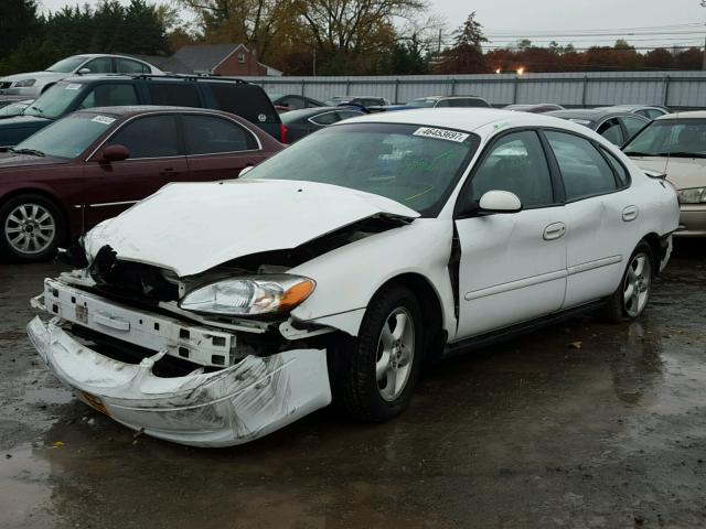 1FAFP55U0YA254334 - 2000 FORD TAURUS SES WHITE photo 2