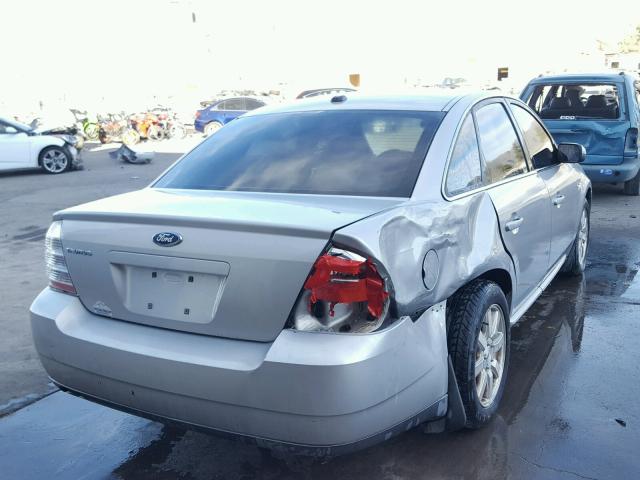 1FAHP23W89G120990 - 2009 FORD TAURUS SE SILVER photo 4