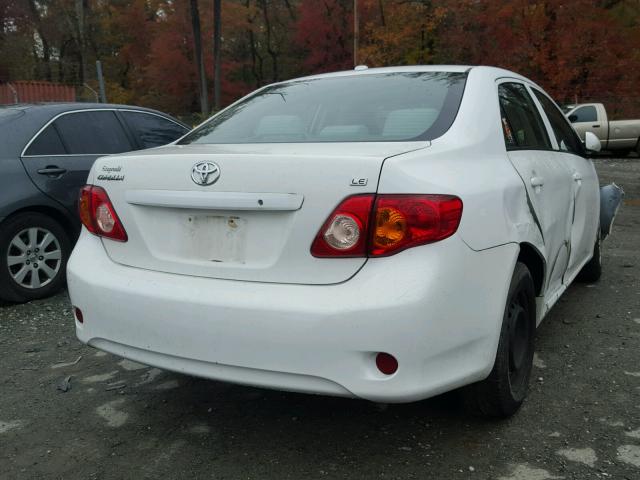 2T1BU4EE5AC201196 - 2010 TOYOTA COROLLA BA WHITE photo 4