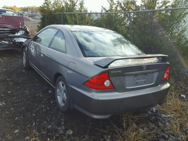 1HGEM22014L076514 - 2004 HONDA CIVIC GRAY photo 3