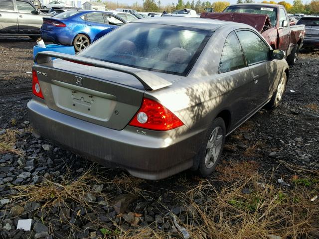 1HGEM22014L076514 - 2004 HONDA CIVIC GRAY photo 4