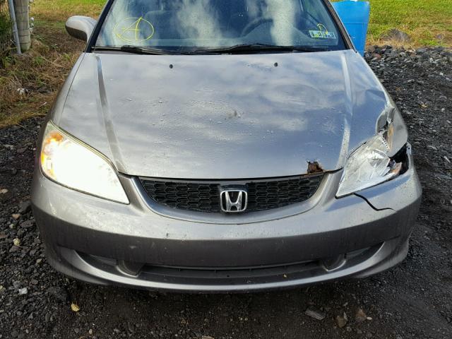 1HGEM22014L076514 - 2004 HONDA CIVIC GRAY photo 7