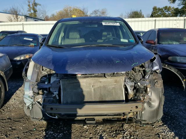 5J6RM4H51EL046164 - 2014 HONDA CR-V EX BLUE photo 9