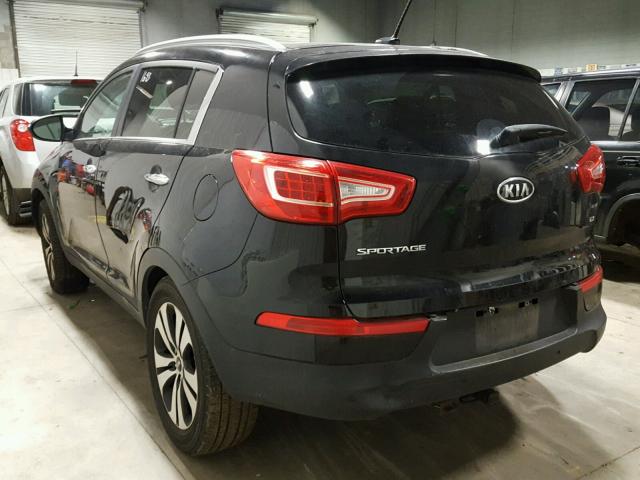 KNDPC3A2XB7101273 - 2011 KIA SPORTAGE BLACK photo 3