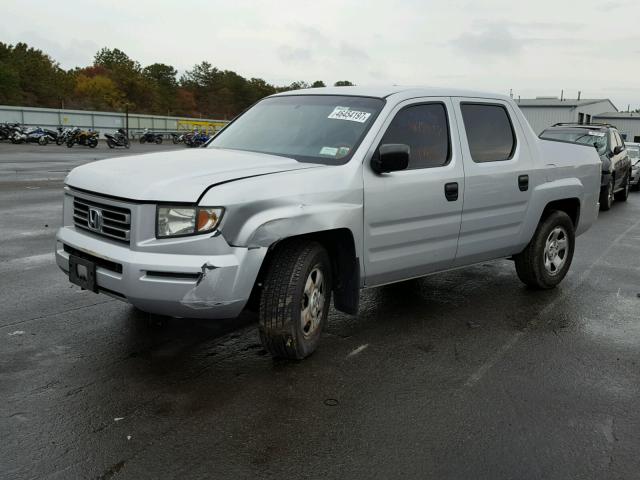 2HJYK162X7H532286 - 2007 HONDA RIDGELINE SILVER photo 2