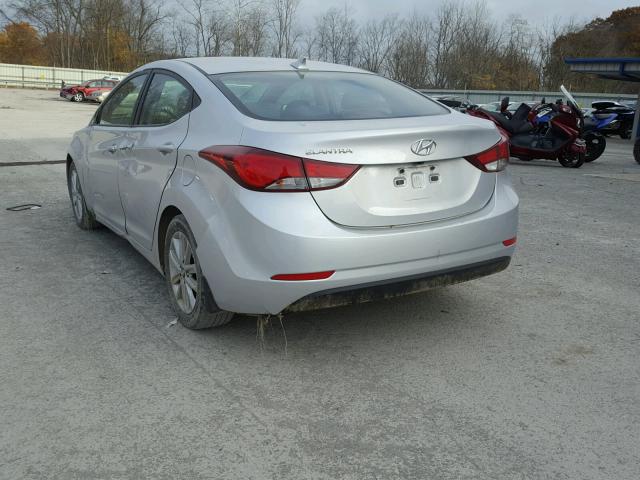 KMHDH4AE4FU381246 - 2015 HYUNDAI ELANTRA SE SILVER photo 3