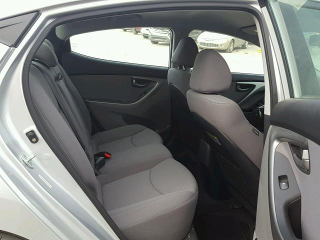 KMHDH4AE4FU381246 - 2015 HYUNDAI ELANTRA SE SILVER photo 6